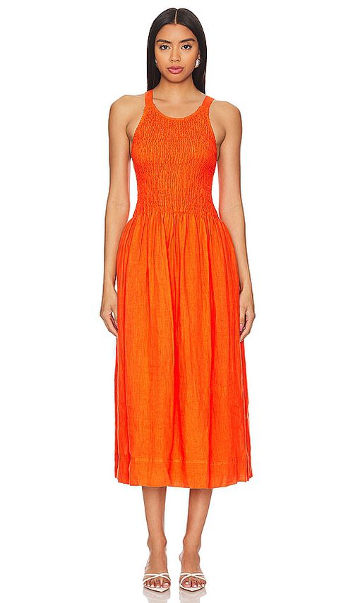 Rue Sophie Ryani Dress in Orange.  XS. Also in