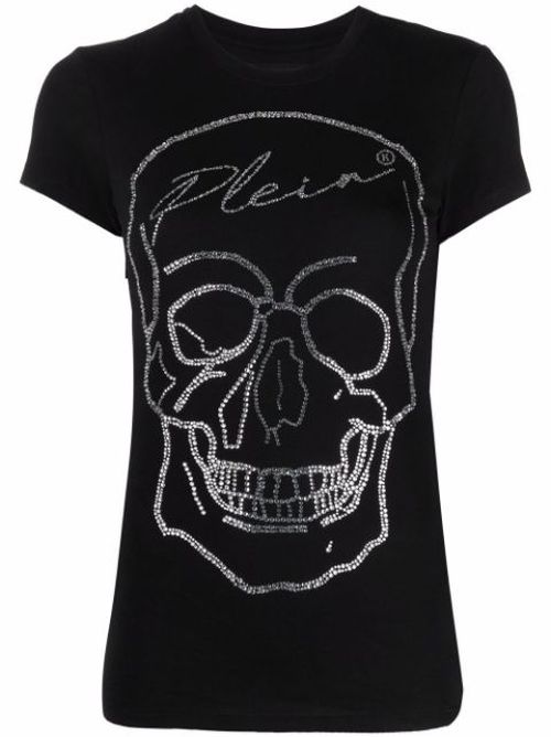 Skull-detail short-sleeved T-shirt