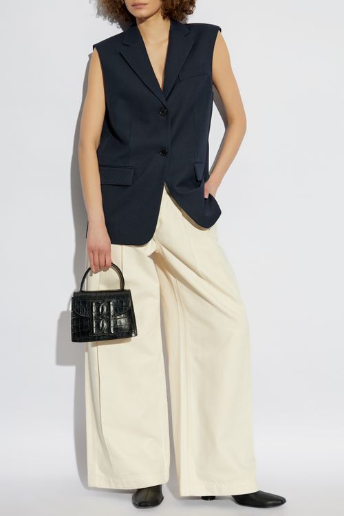 Wool Vest, Women's, Navy Blue