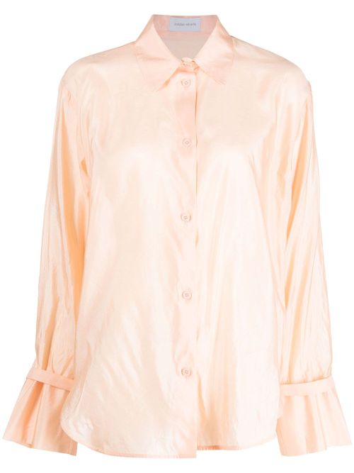 Cuff strap silk shirt - Neutrals