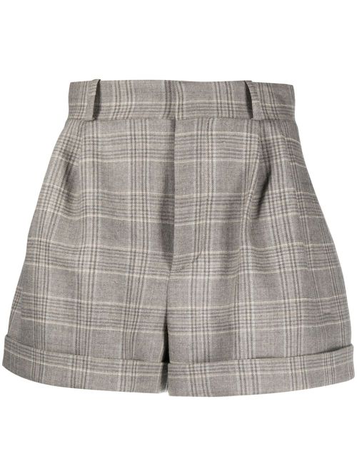 Kudebi plaid-check shorts - Grey