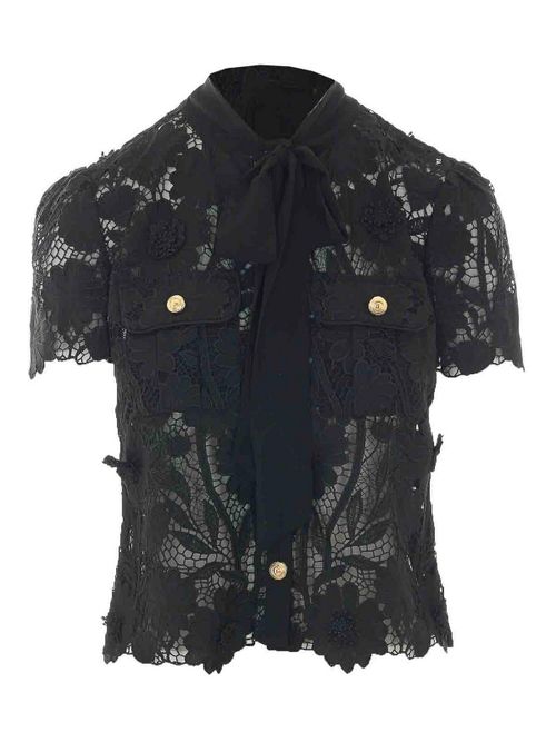 Lace tie top