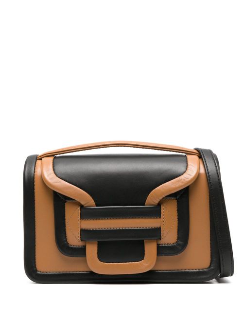Small Alpha leather crossbody bag - Brown