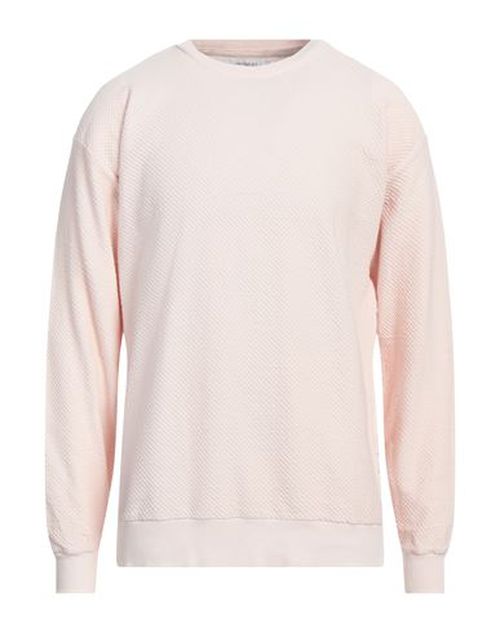 Man Sweatshirt Light pink Size L Cotton