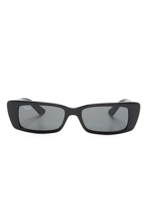Teru rectangle-frame sunglasses - Black