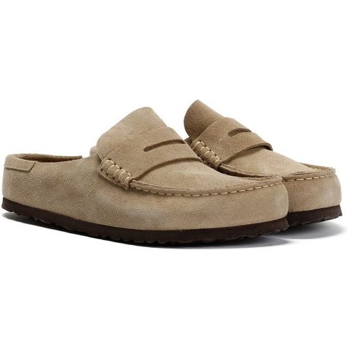 Birkenstock Naples Suede Taupe Regular Clog