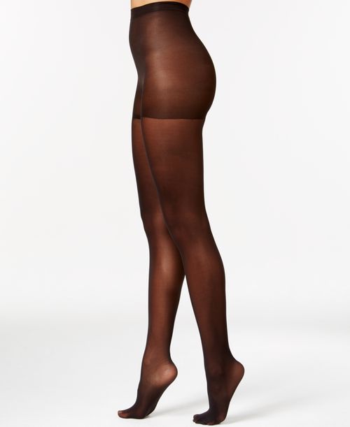 Women's Control Top Sheer Tights - Black
