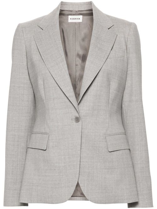 Single-breasted blazer - Grey