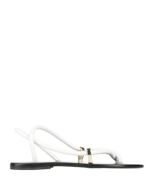 Woman Thong sandal White Size 10 Textile fibers