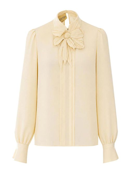 White embroidered shirt