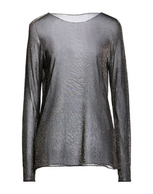 Woman Sweater Black Size S Viscose, Metallic Polyester