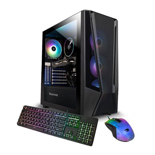 Trace 7 Mesh Gaming Desktop - AMD Ryzen 7 5700 - 16GB DDR4 RGB Memory - GeForce RTX 4060 8GB - 1TB NVMe - Black