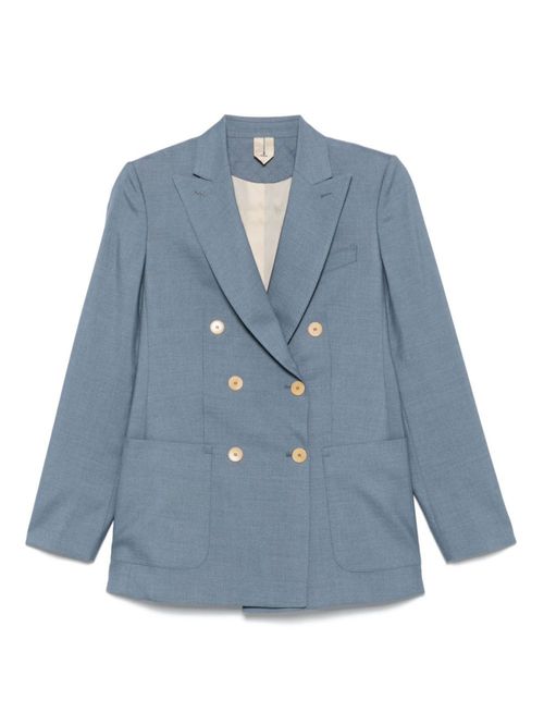 Blue Berta Double-breasted Blazer