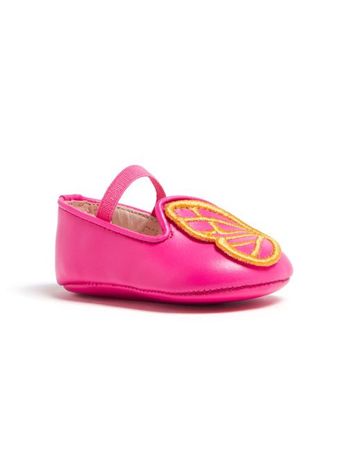 Bibi butterfly-patch ballerina shoes - Pink