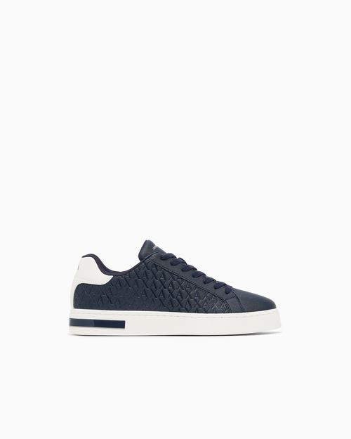 Sneakers in cotton twill with webbing