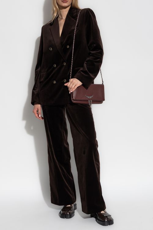 Velour Trousers `Panol`, Women's, Brown