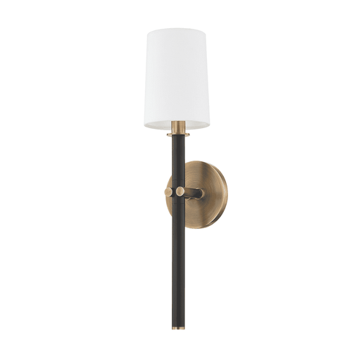 Patina Brass One Light Wall Sconce from the Belvedere Collection