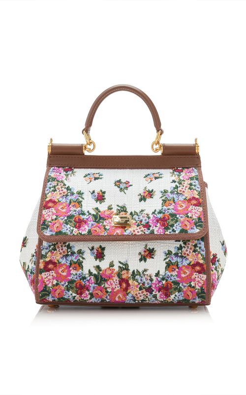 Re-Edition 2000's Sicily Canvas Floral Bag