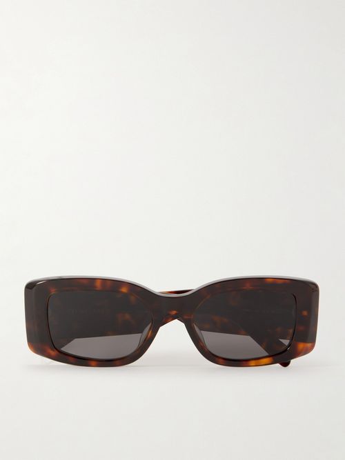 Triomphe Oversized Square-frame Tortoiseshell Acetate Sunglasses - One size