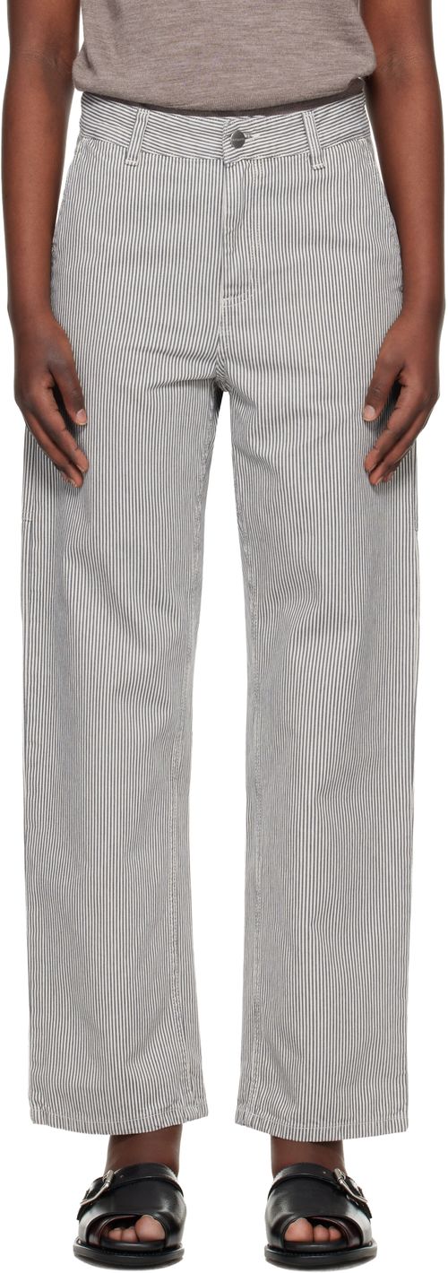 Gray Mercer Stripe Jeans