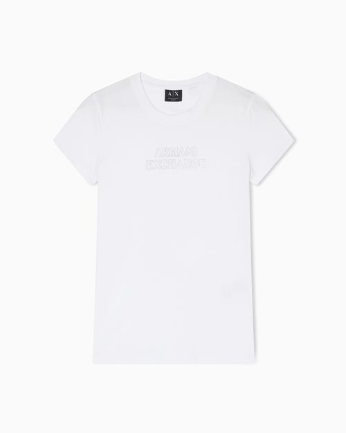 Slim fit T-shirt in stretch cotton jersey