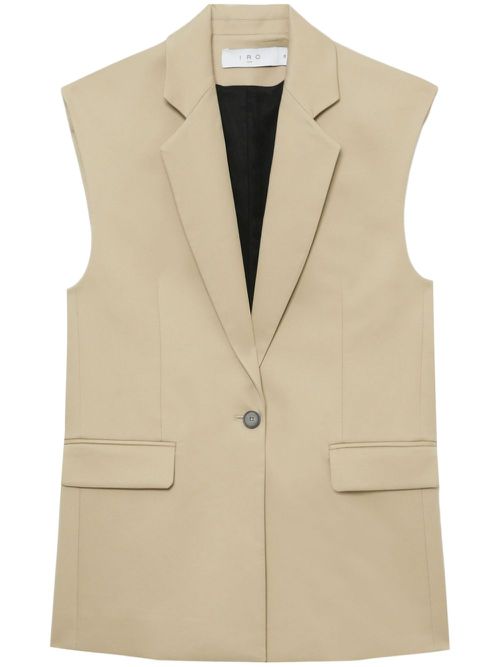 Sleeveless tailored jacket - Neutrals
