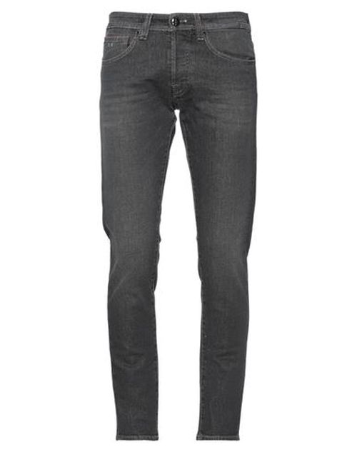 Man Jeans Black Size 36 Cotton, Elastane