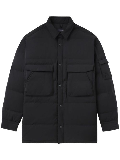 Padded shirt jacket - Black