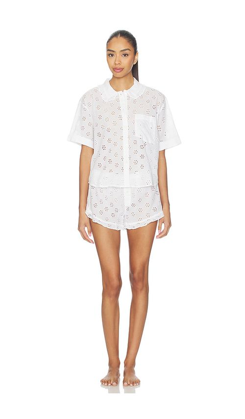 Polo Ralph Lauren Intimates Short Sleeve Short Pajama Set in Ivory. - S also in XS, M