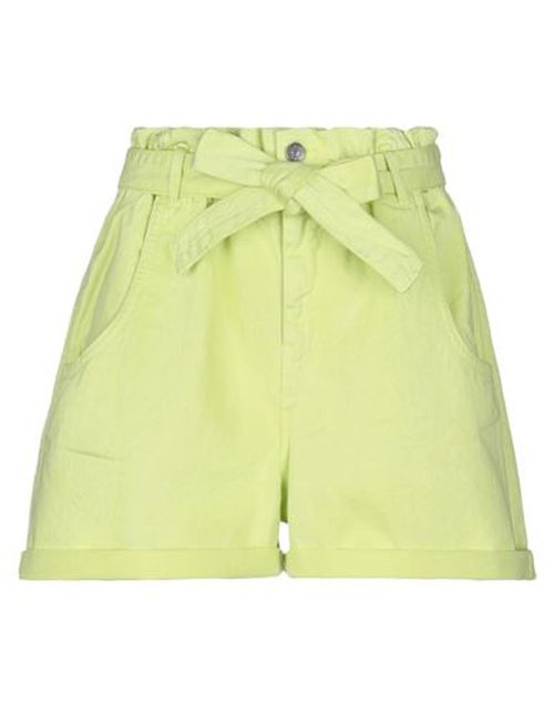 Woman Shorts & Bermuda Shorts Lime green Size M Cotton