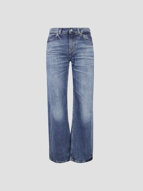 Cut Mini Jeans