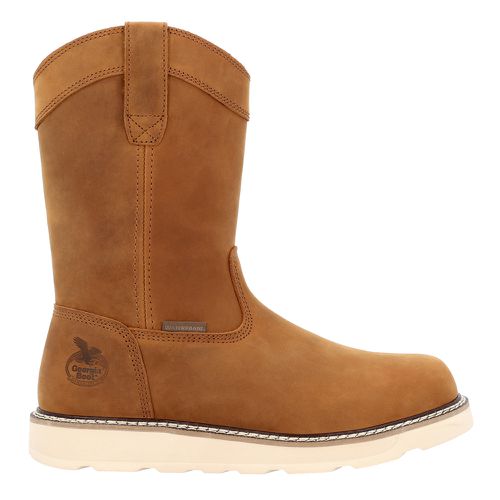 Core 37 Wedge 10 Inch Pull On Plain Waterproof Steel Toe Work Boots