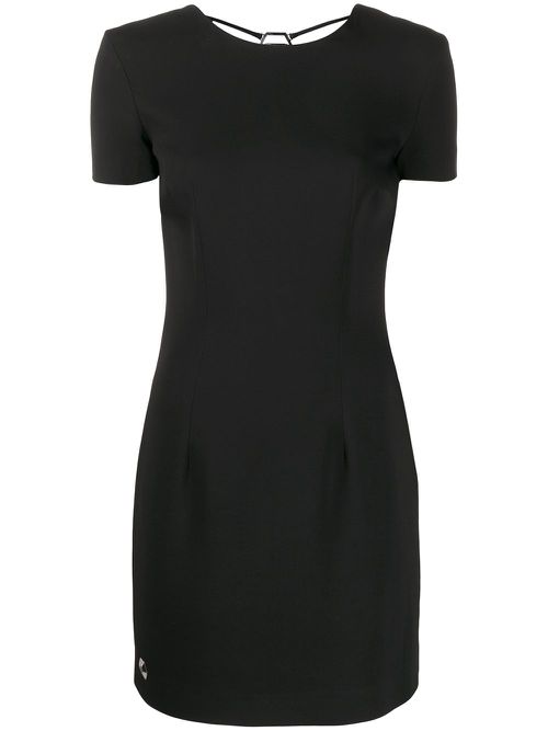Embellished short dress - Black