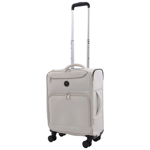 22" Softside Carry-On Luggage - Expandable Spinner with 8 Wheels & Front Zip Pockets