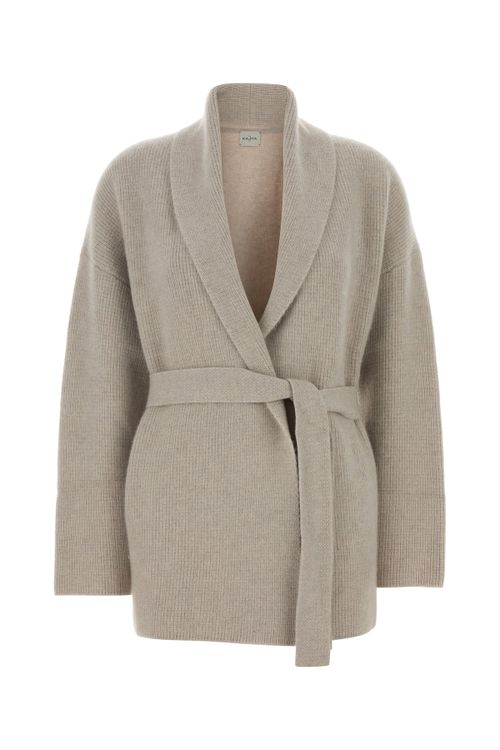 LE KASHA Sand cashmere Lucern cardigan
