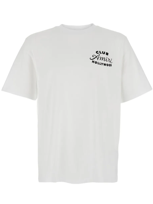 Amiri Club Logo T-Shirt in White - White