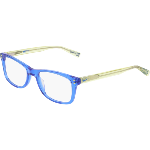 Nike Niños   Nike NIKE 5538 430 Monturas ópticas Acetato Azul Cuadrada Norma