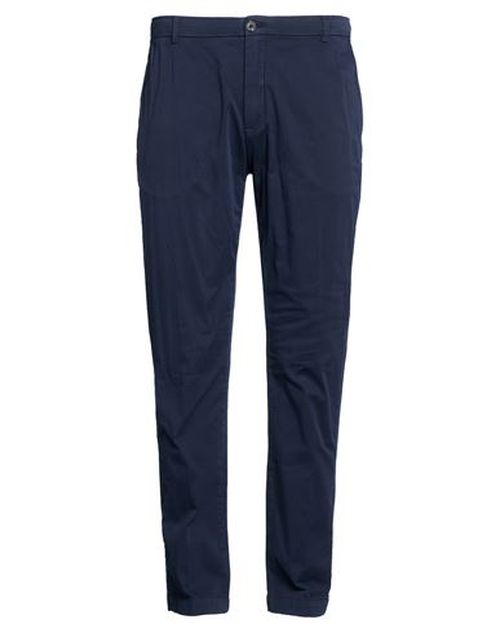 Man Pants Navy Size 38 Cotton, Elastane