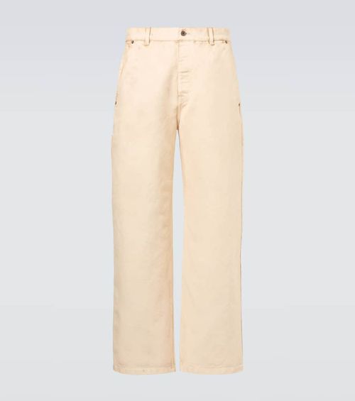 Cotton straight pants