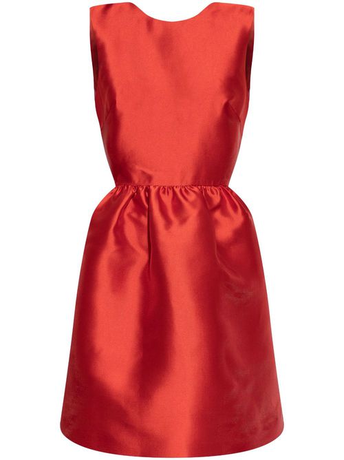 Kate Spade bow-embellished mini dress - Rot