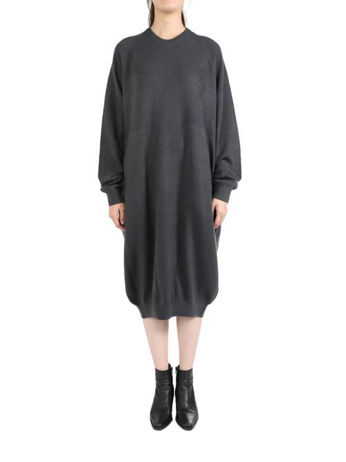Cashmere balloon dress - Grey