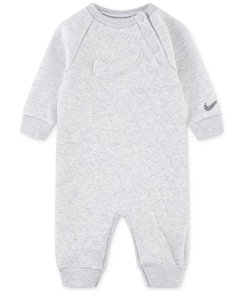 Baby Boys Crewneck Readyset Coverall - Birch Heather