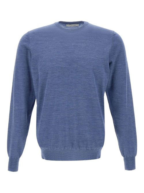 Crew-neck long-sleeve sweater - Blue