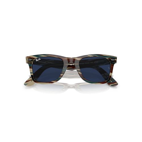 Ray-Ban Original Wayfarer Change Transitions® Sunglasses Photo Striped Grey Frame Clear Lenses 52-22