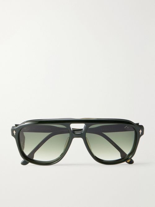 Leonard Aviator-Style Acetate Sunglasses