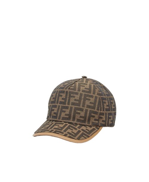 Fendi FF Jacquard Baseball Cap. Red Trim Fendi FF Jacquard Baseball Cap. Red Trim main image 3