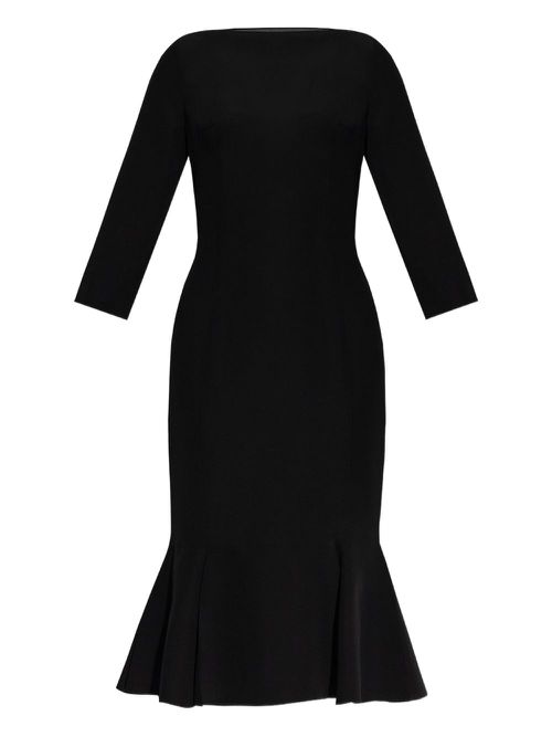 Marni fitted dress with flared hem - Black