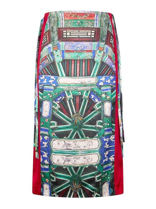 Vintage Printed Skirt
