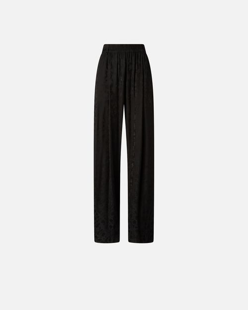 Floral jacquard trousers - 36