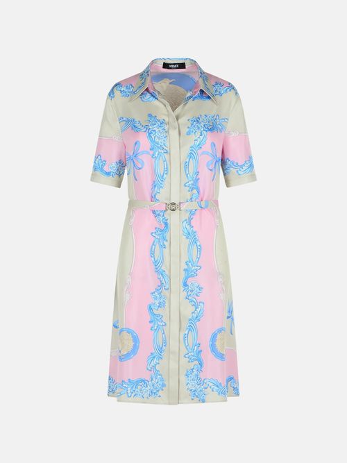 VERSACE Pink Silk Dress